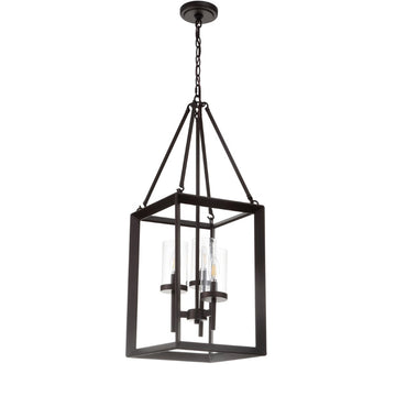 Anna 12" Metal/Glass LED Pendant - JONATHAN Y